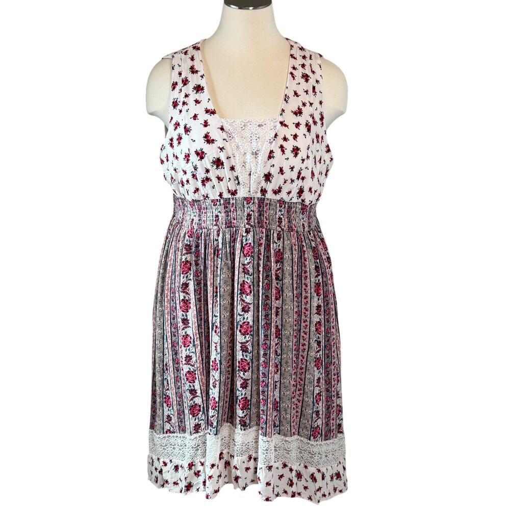 Torrid Floral Mixed-Print Dress